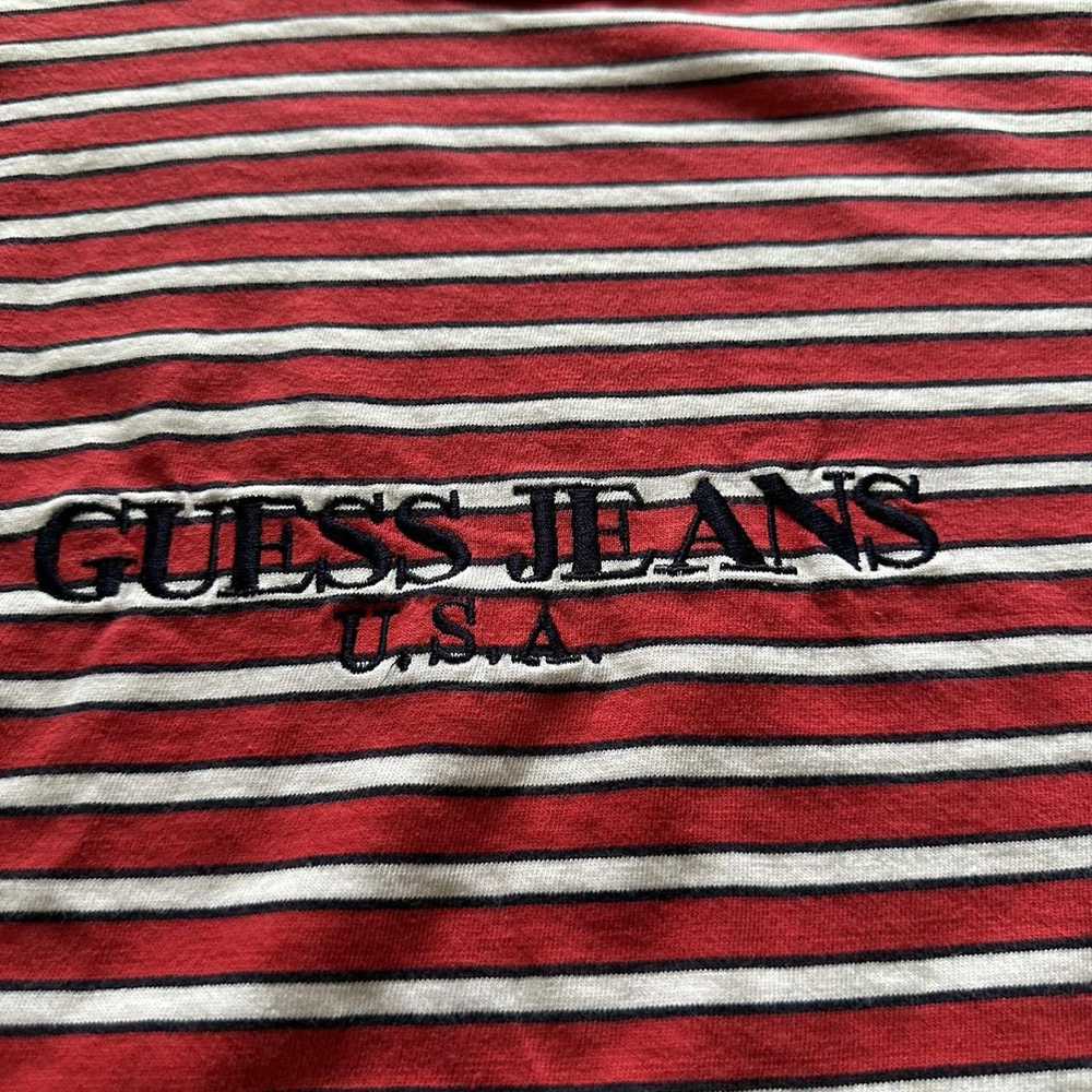 Guess × Vintage Vintage Guess Jeans Striped Shirt - image 2