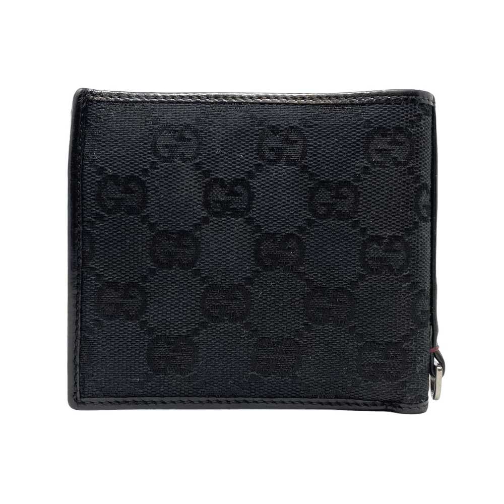 Gucci Gucci GG Canvas Leather Bifold Wallet - image 2