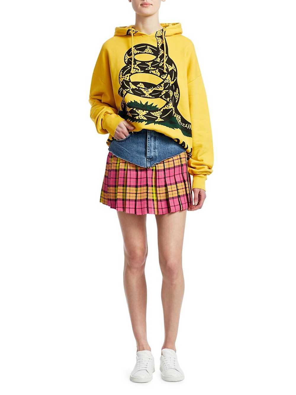 Vetements Yellow Snake Print Oversized Hoodie - image 2