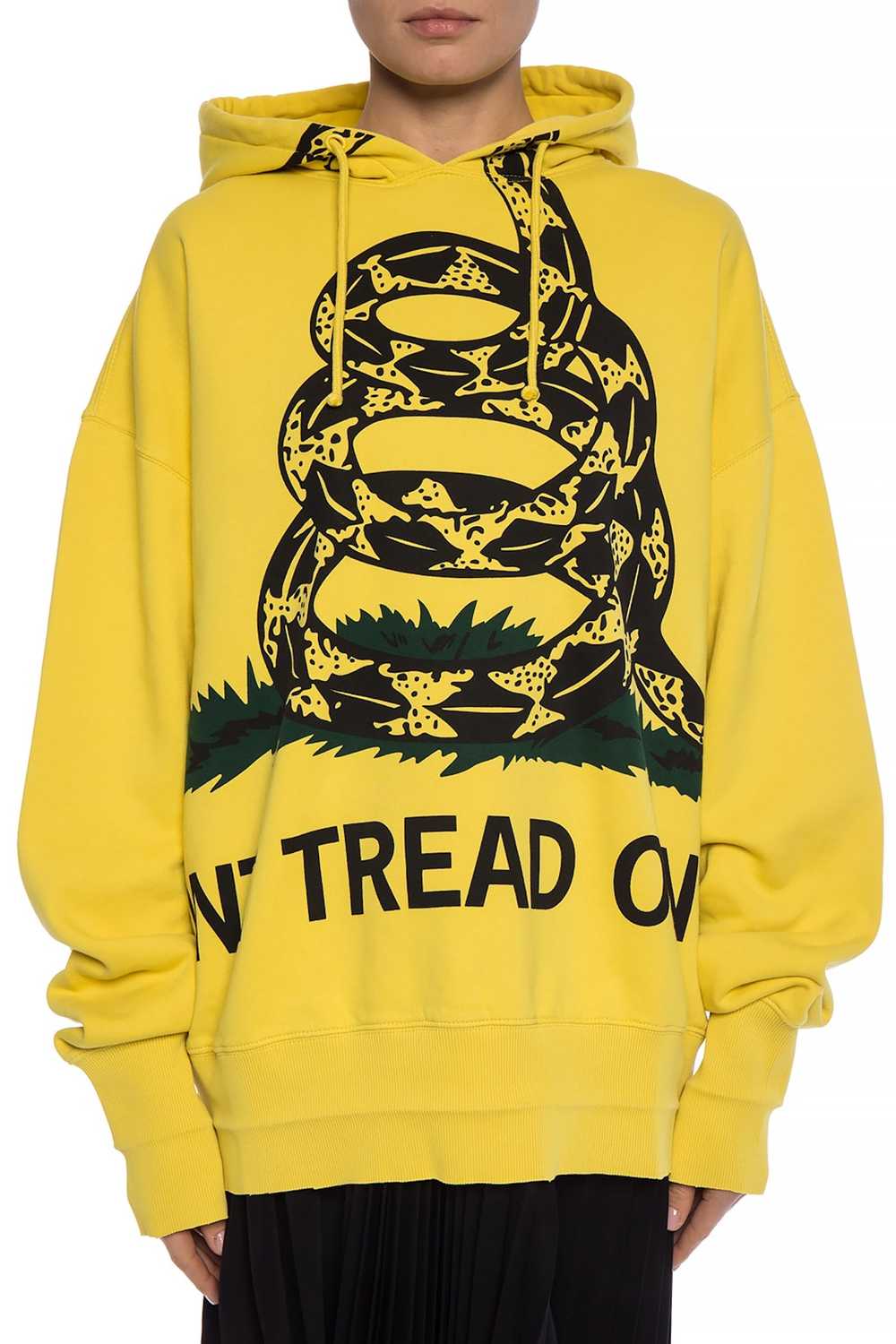 Vetements Yellow Snake Print Oversized Hoodie - image 3