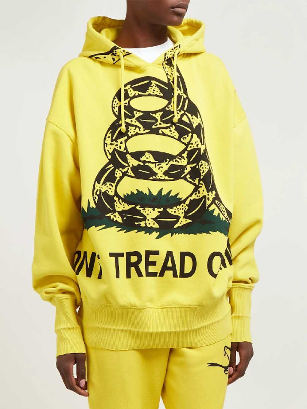 Vetements Yellow Snake Print Oversized Hoodie - image 4