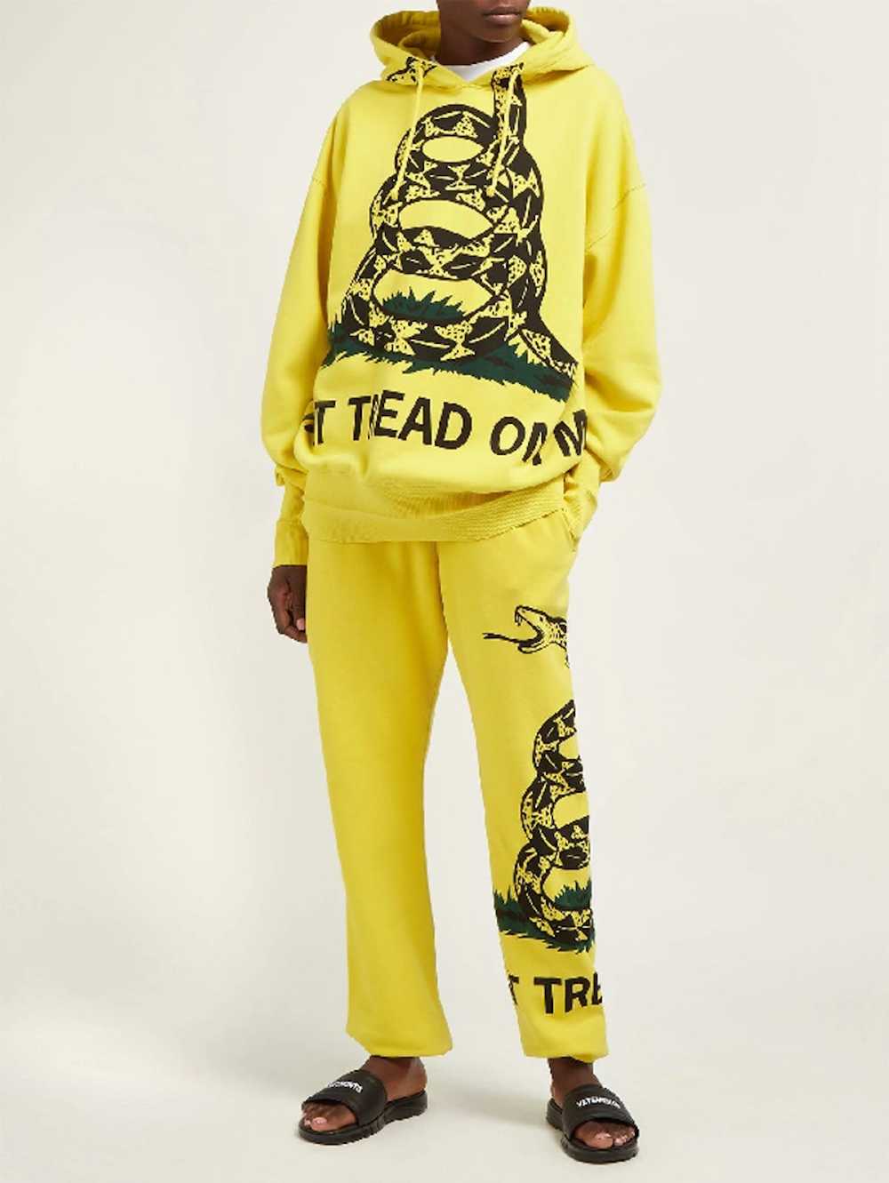 Vetements Yellow Snake Print Oversized Hoodie - image 6