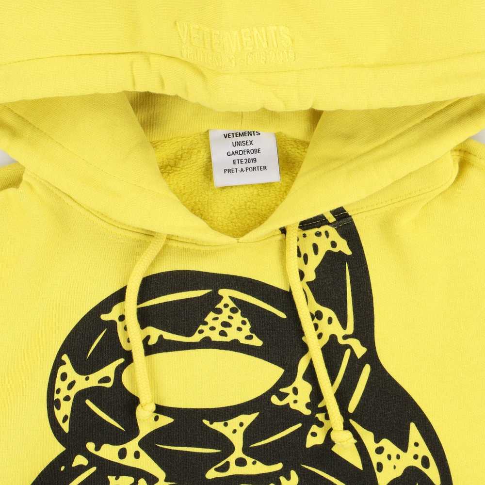 Vetements Yellow Snake Print Oversized Hoodie - image 7