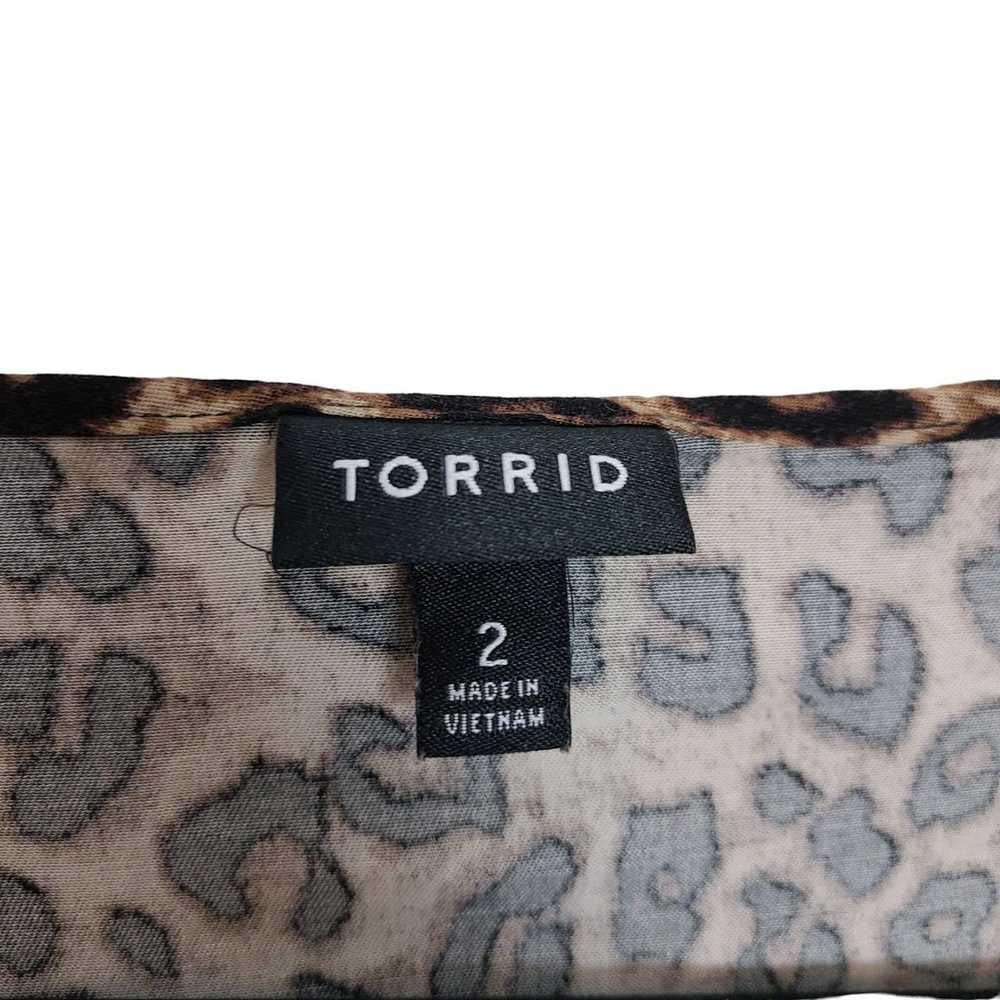 Other Torrid Wmns 2X Brown Leopard Short Sleeve M… - image 7