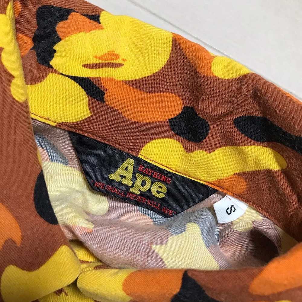 Bape BAPE Orange Camo Short Sleeve shirt - image 3