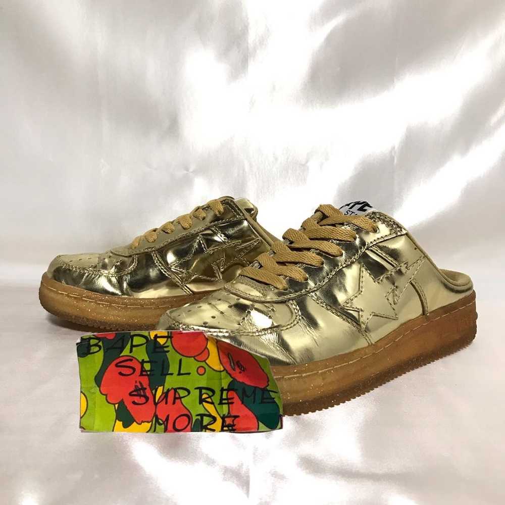Bape BAPE Sta Sandals Gold leather - image 1