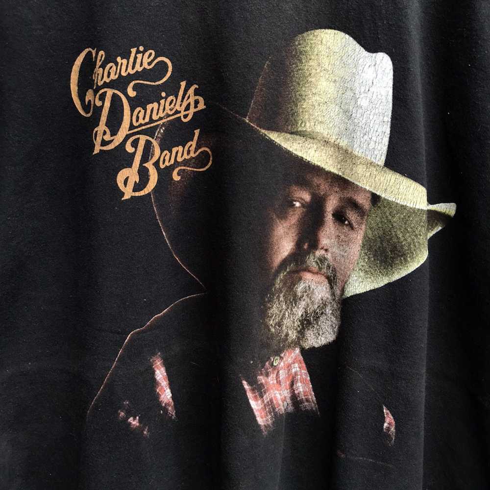 Band Tees × Vintage Vintage 90s CHARLIE DANIELS b… - image 3