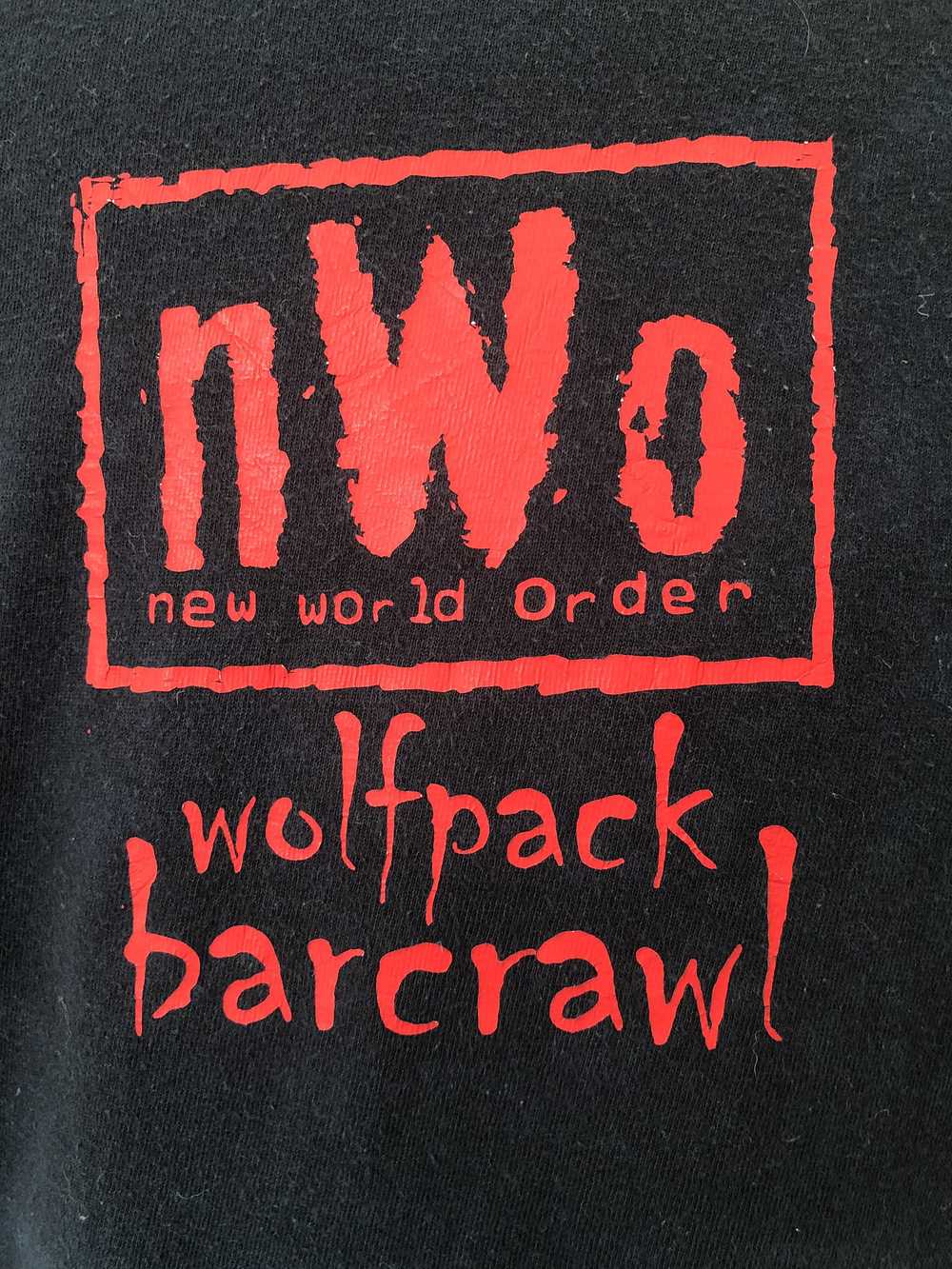 Gildan × Vintage NWO new world order Wolfpack Bar… - image 2