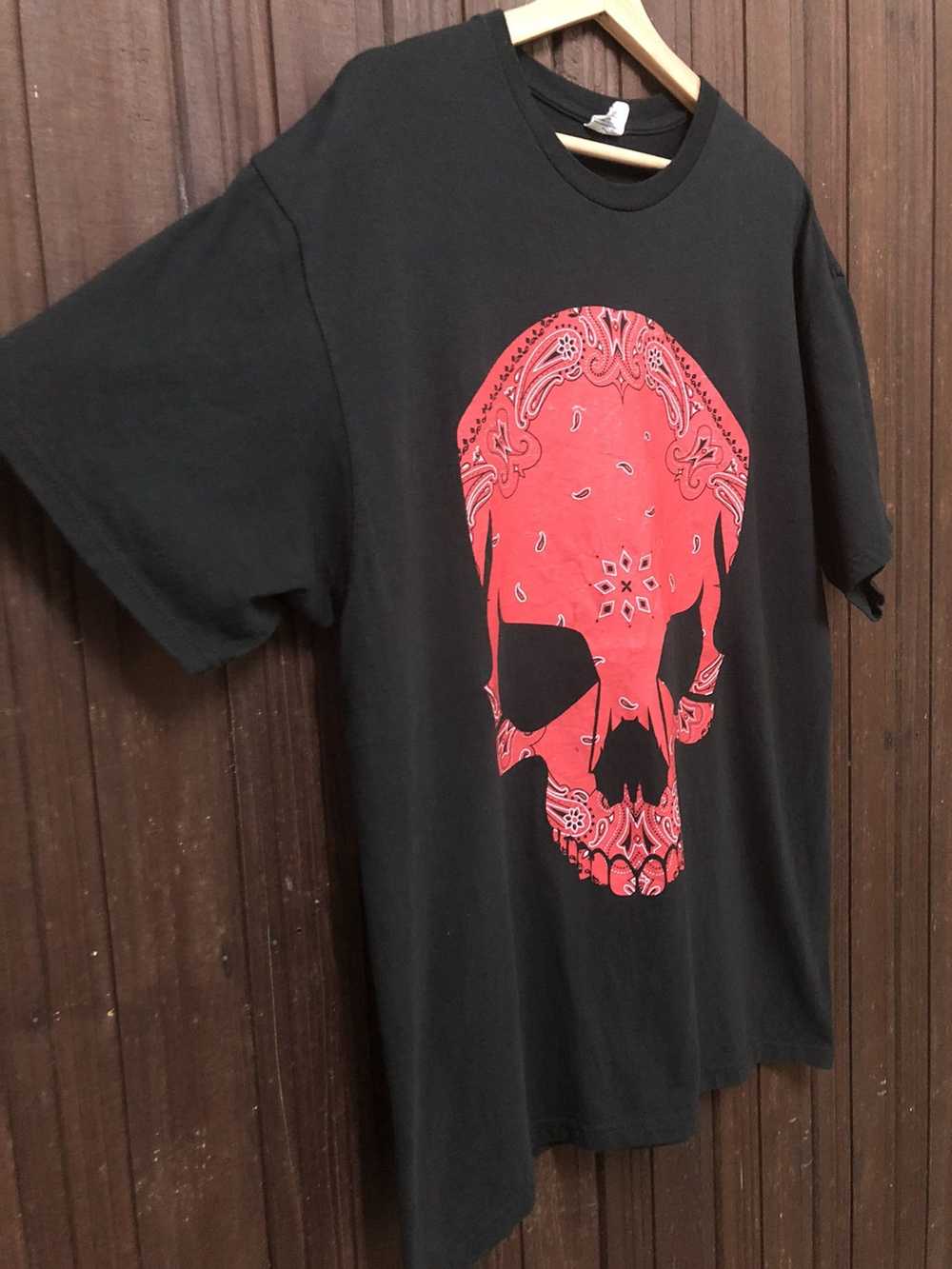 Skulls × Vintage Vintage Red Skulls Big Print Rar… - image 4