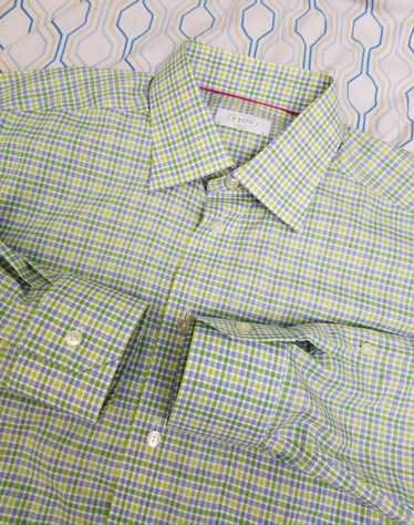 Eton Eton Classic Fit Button Up Dress Shirt Green 