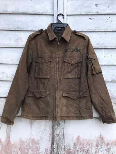 Japanese Brand Ever Soul Rockin Eagle Military Jac