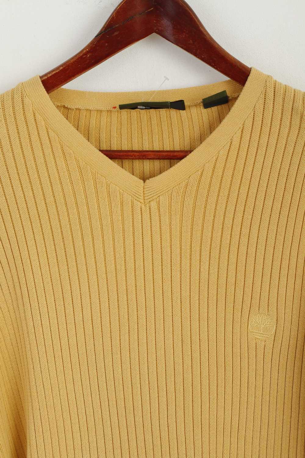 Timberland Timberland Men L Jumper Yellow Striped… - image 2