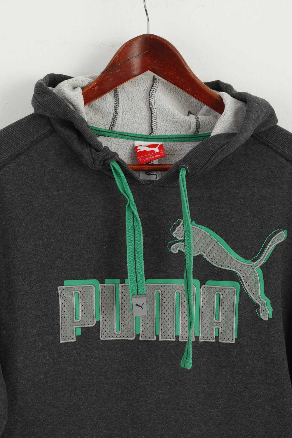 Puma Puma Men L (M) Sweatshirt Dark Grey Hooded 6… - image 2