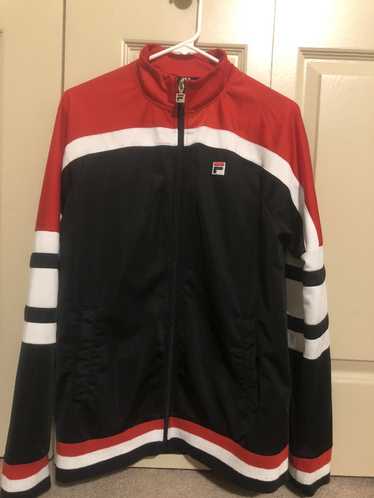 Fila × Vintage Black red white fila jacket