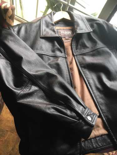 Wilsons Leather Black Wilsons Leather Jacket with 