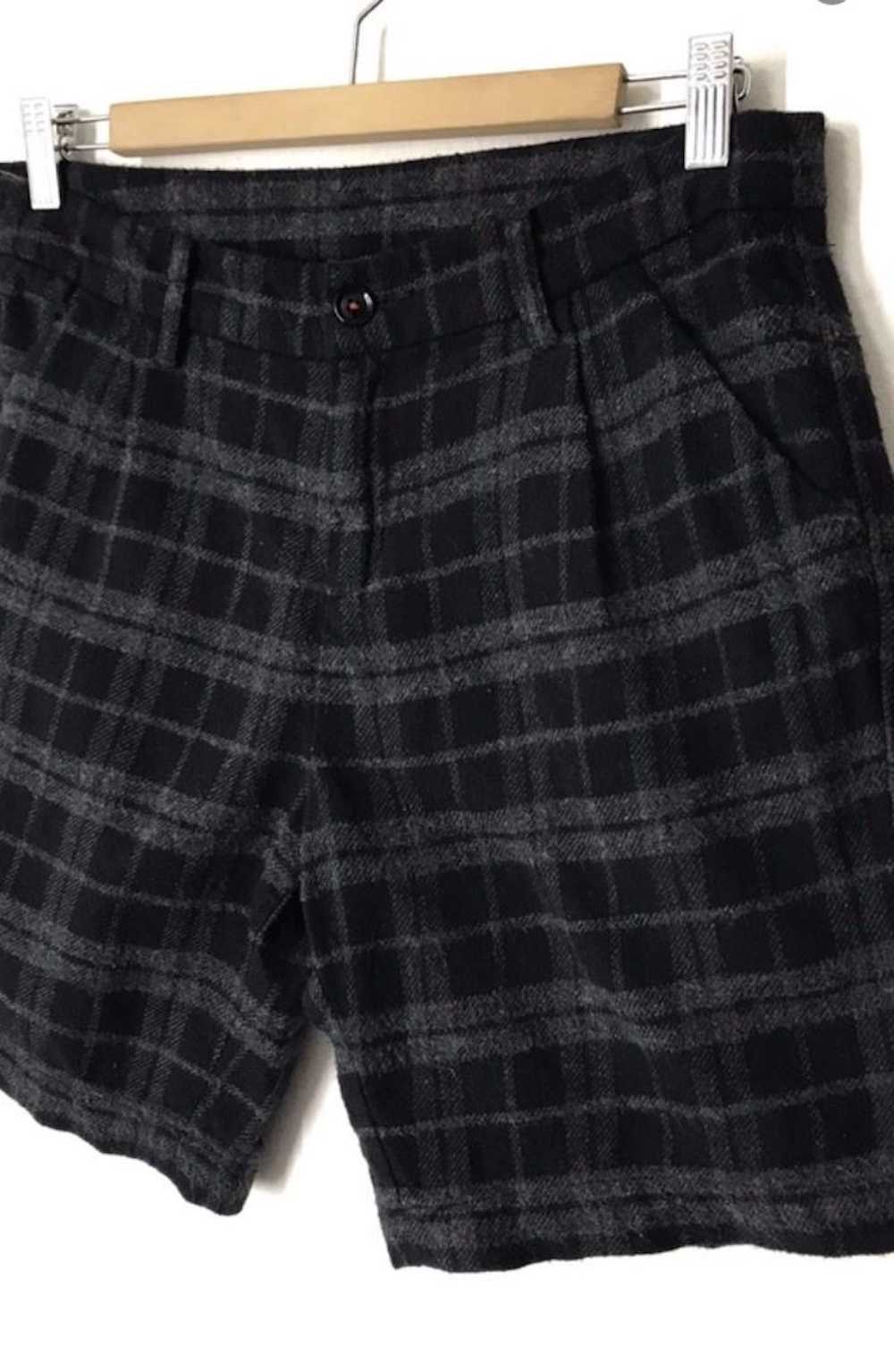 Japanese Brand Japanese Brand Niko Wool Check Sho… - image 2