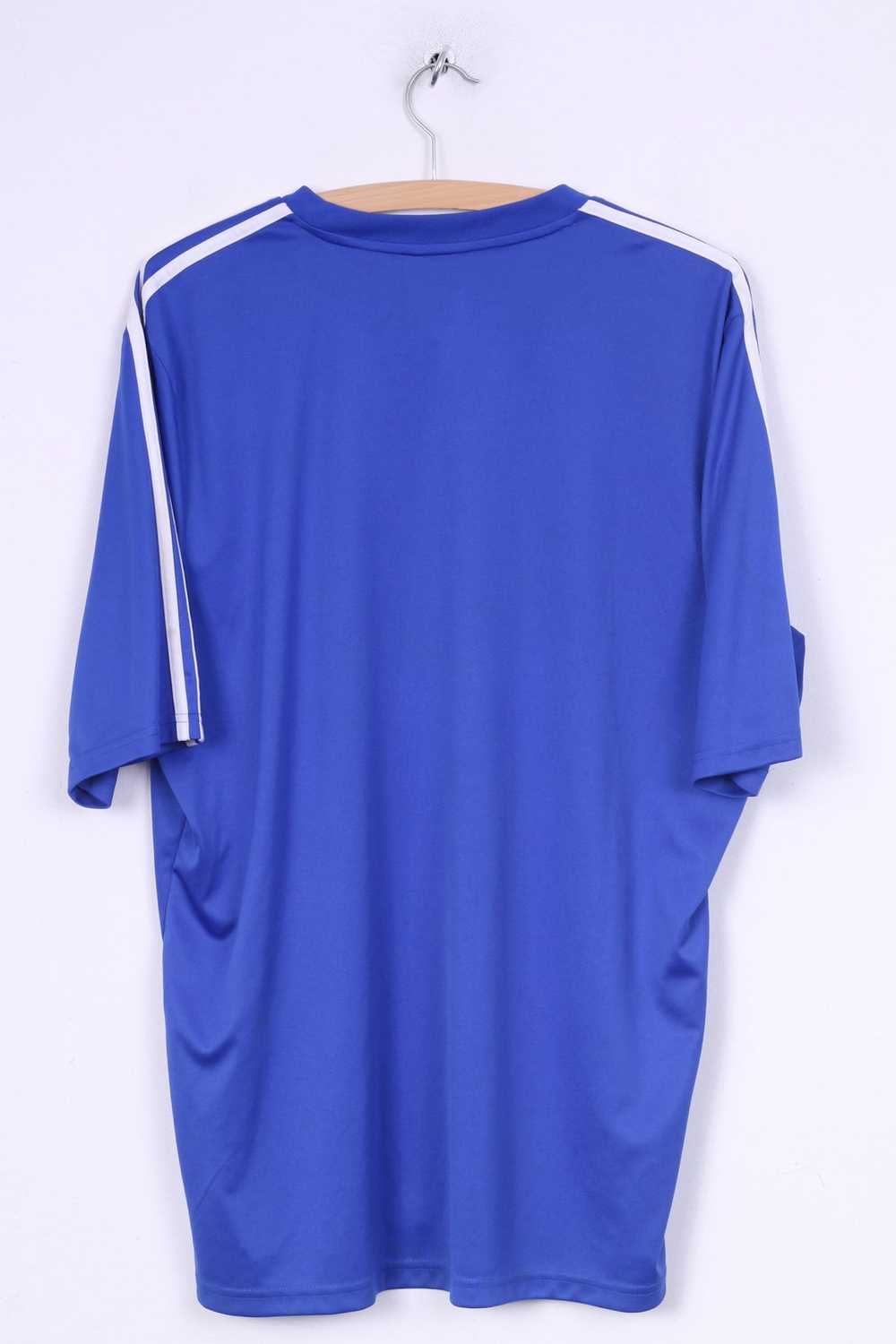 Adidas Adidas Mens XL Jersey Blue Shirt Sport Tre… - image 6