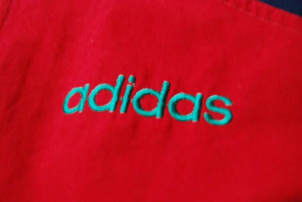 Adidas × Streetwear × Vintage Red VTG Embroidery … - image 3