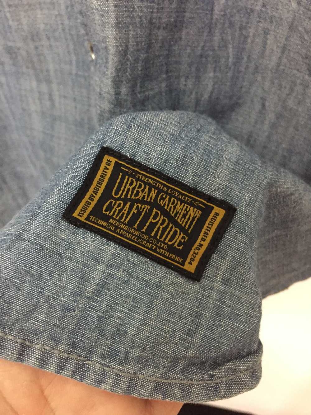 Neighborhood chambray western snap button shirt - image 7