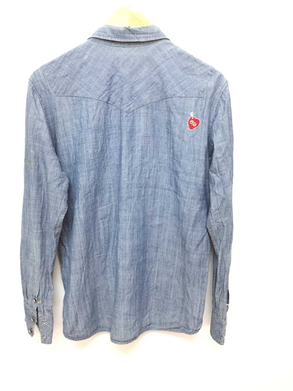 Neighborhood chambray western snap button shirt - image 8