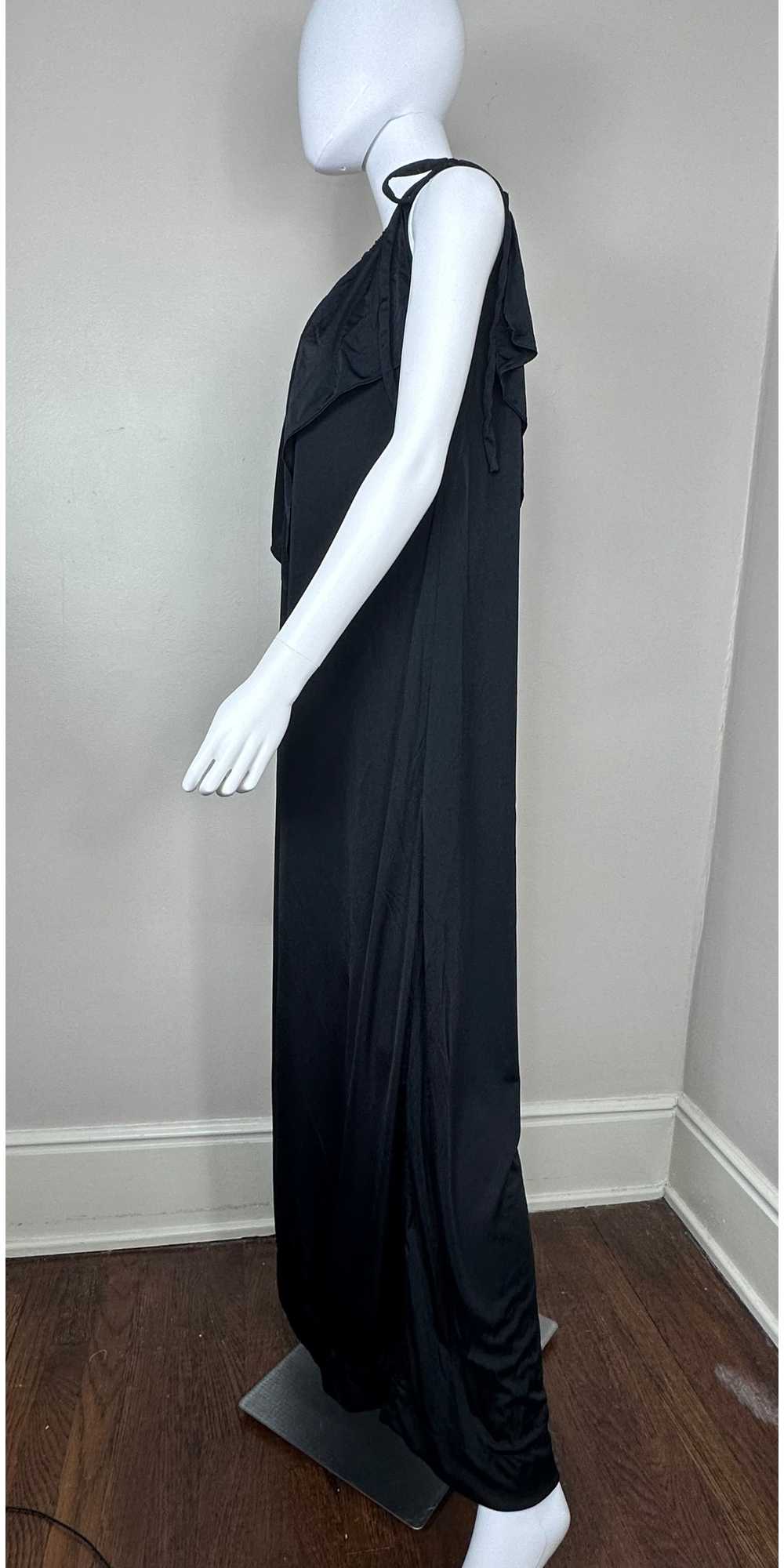 1970s Grecian Inspired Black Maxi Dress, Size 3X - image 3