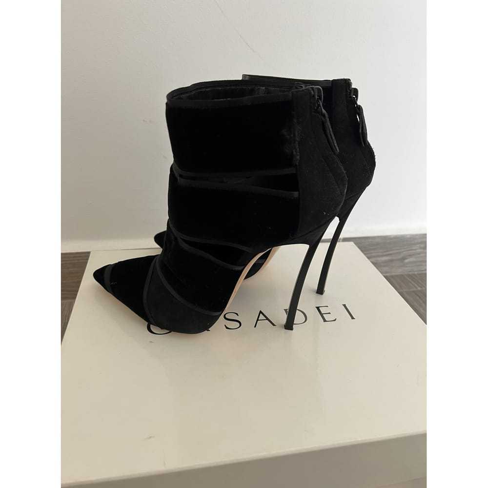 Casadei Velvet ankle boots - image 3