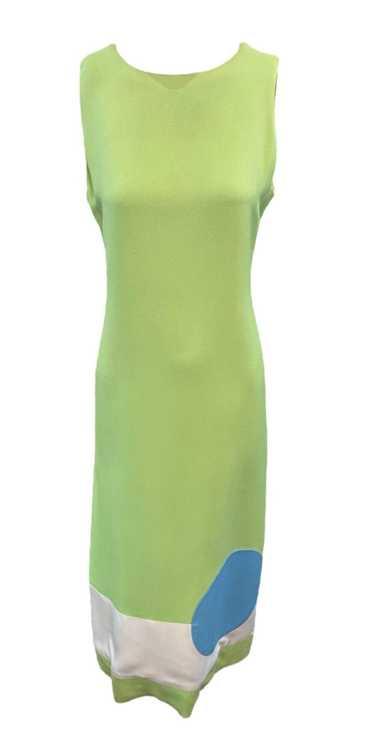 Pierre Cardin 60s Color Block Op Art Maxi Dress
