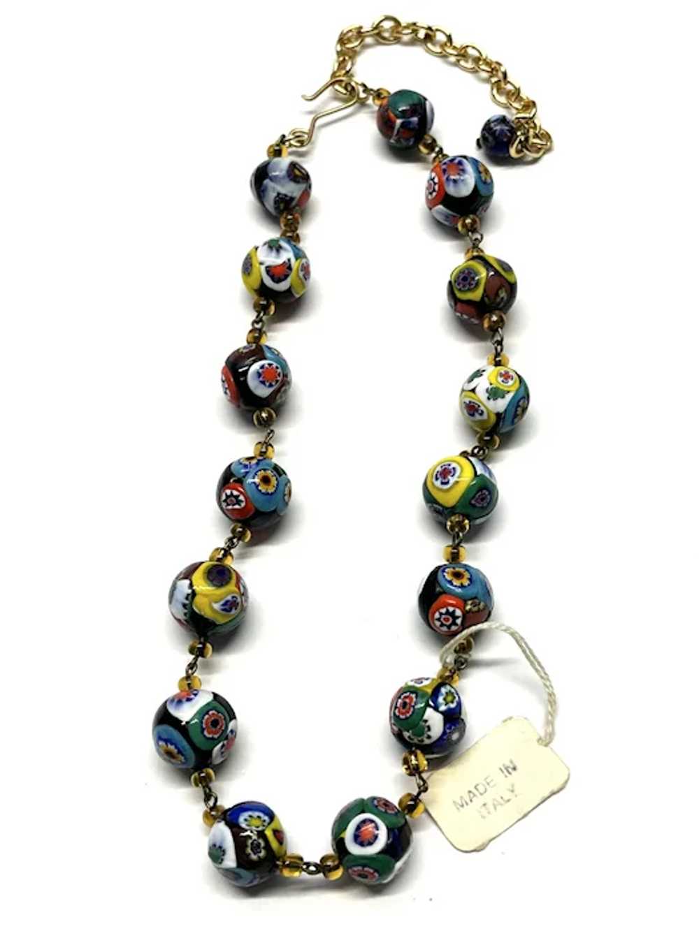 Vintage Murano Glass Beaded Necklace - image 2