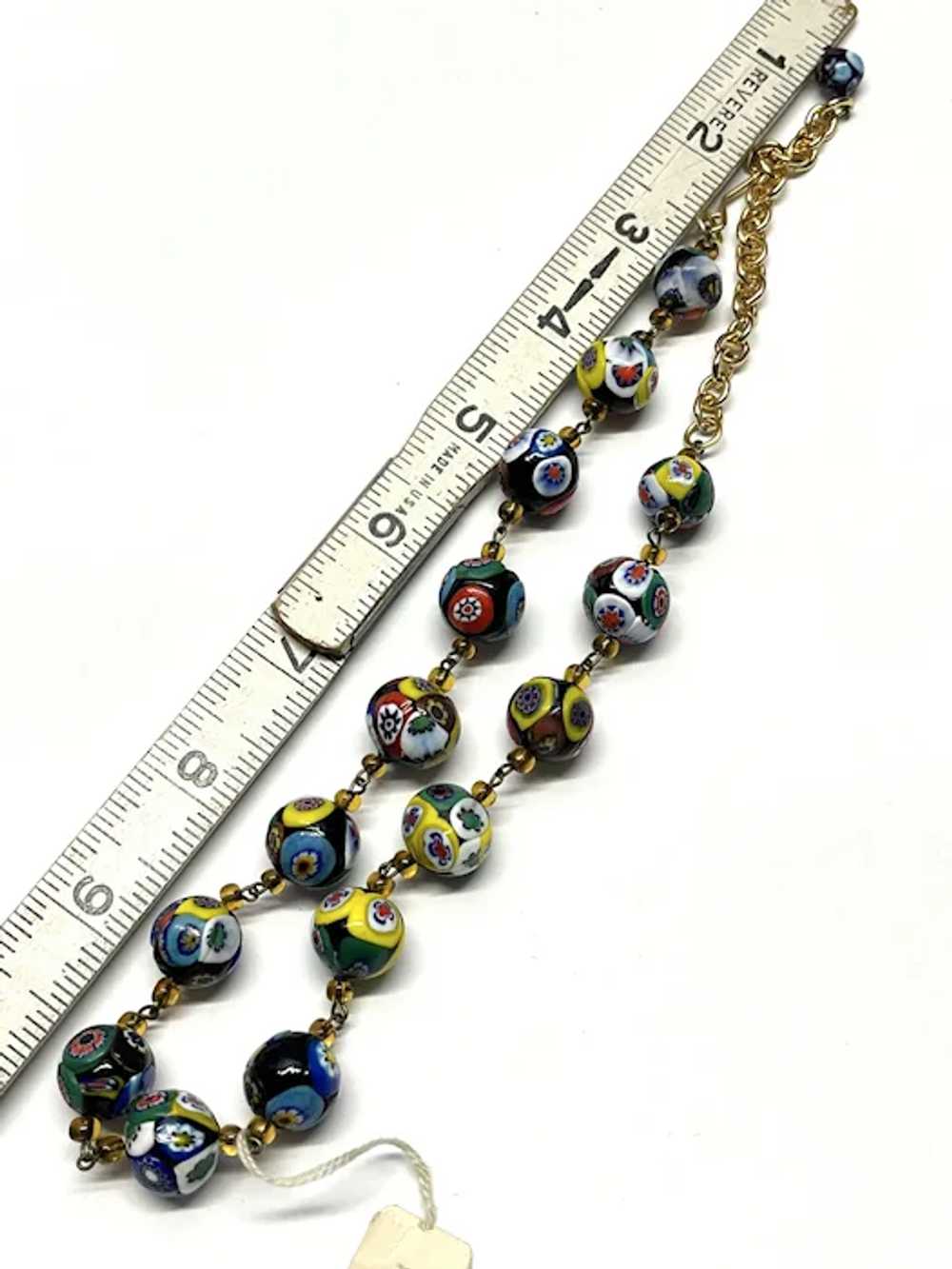 Vintage Murano Glass Beaded Necklace - image 5