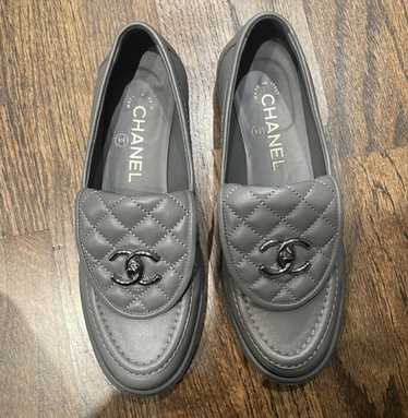 CHANEL MOCASSINS LOAFERS シルバーメタリックモカシン $_57.JPG?set_id=880000500F