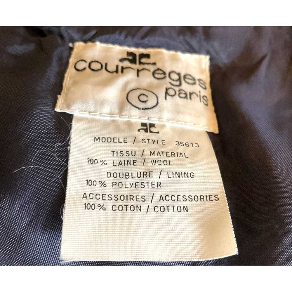 Courrèges Wool mid-length skirt - image 3