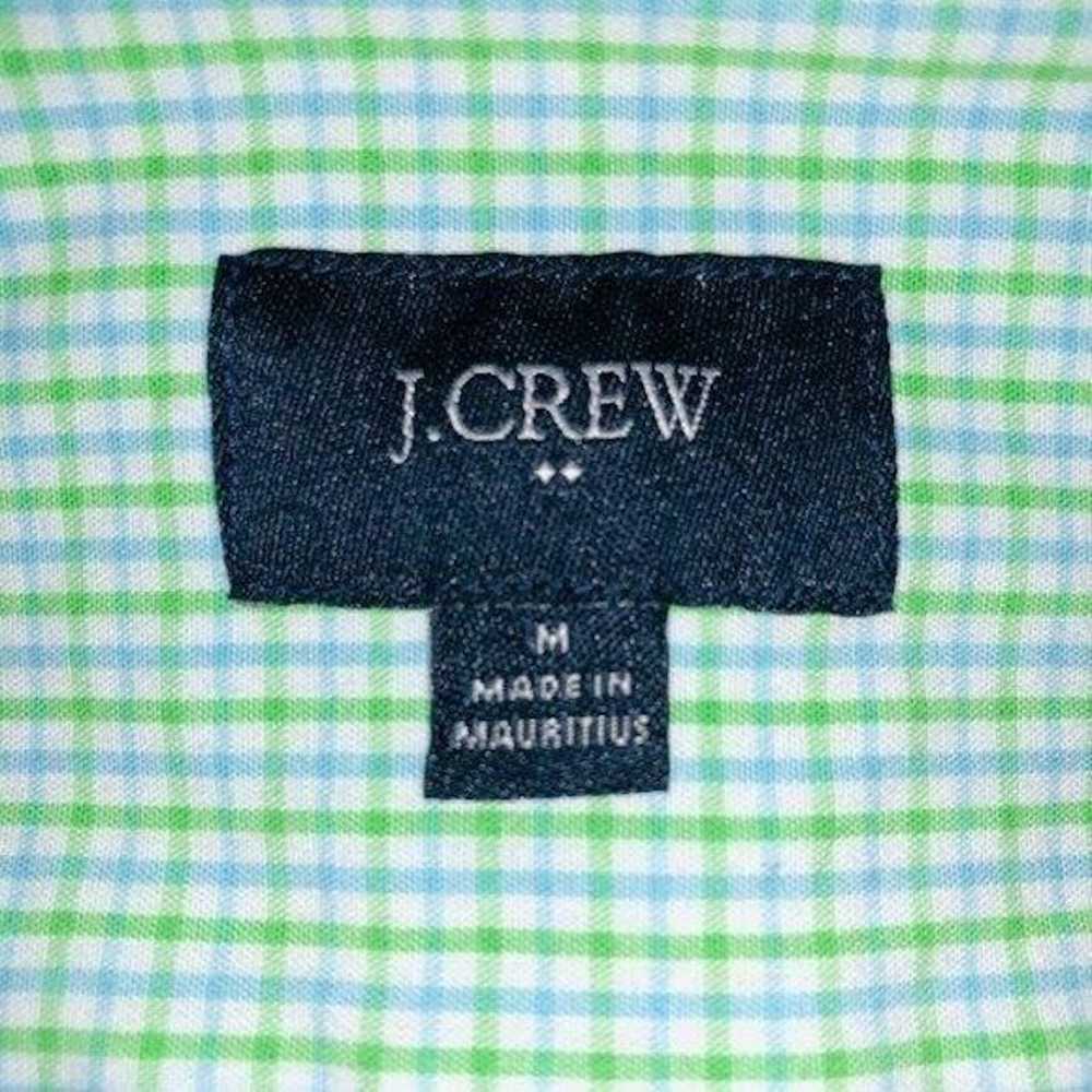 J.Crew J Crew Factory Green Blue Checkered Shirt - image 7