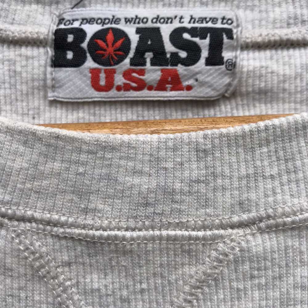 Boast Boast USA sweatshirt embroidered logo vinta… - image 5
