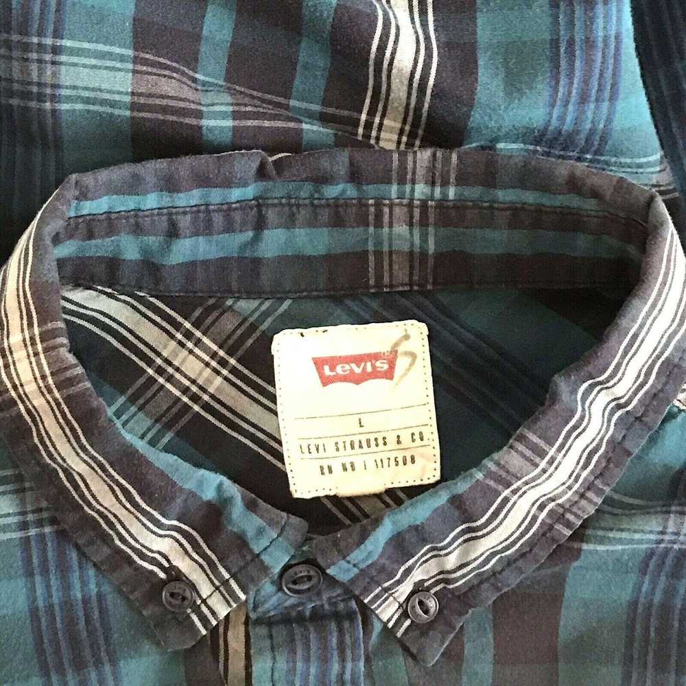 Levi's Vintage Levi’s Blue Button Front LS Shirt … - image 5