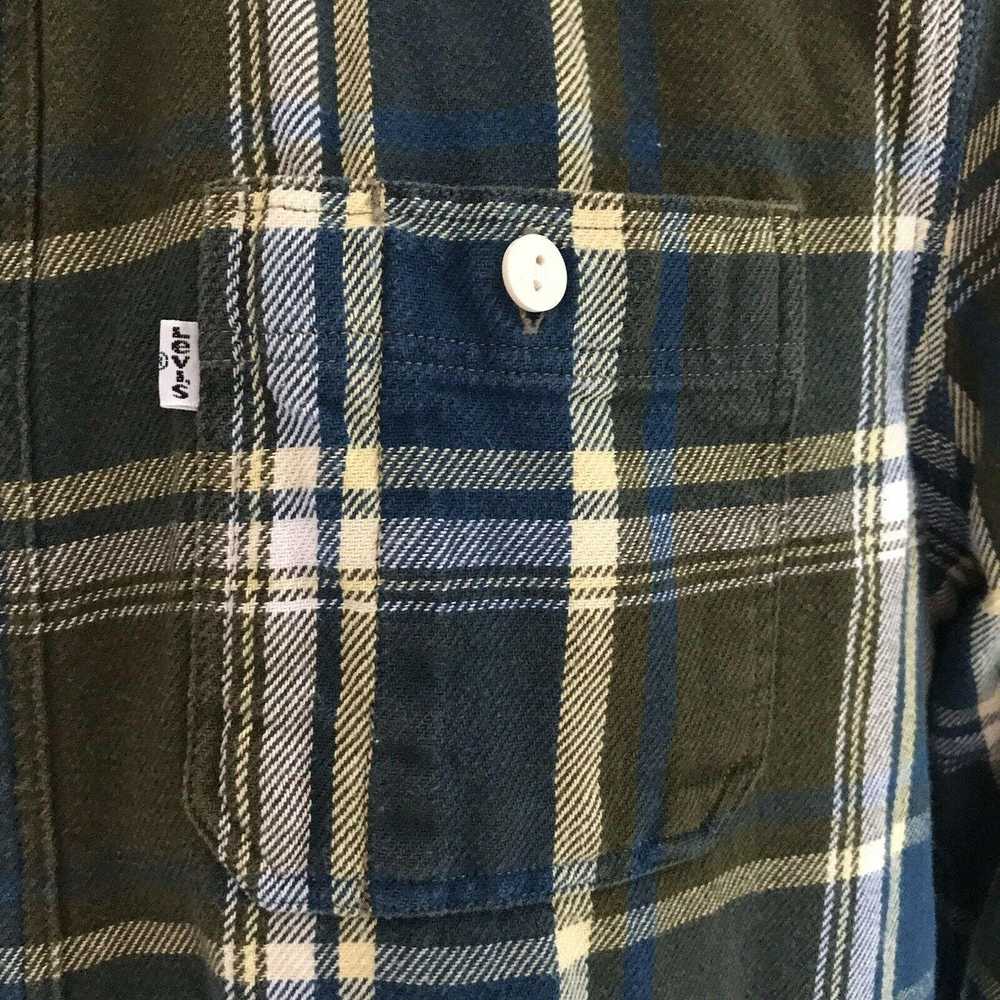 Levi's Levis Mens Flannel Plaid LS Button Front S… - image 6