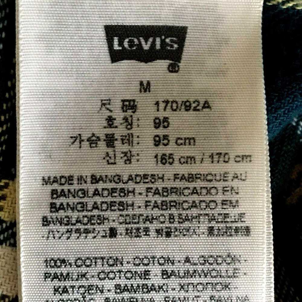 Levi's Levis Mens Flannel Plaid LS Button Front S… - image 9