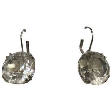 Swarovski Crystal Louison Stud Pierced Earrings, White, Rhodium Plating  5446025 - Four Seasons Jewelry
