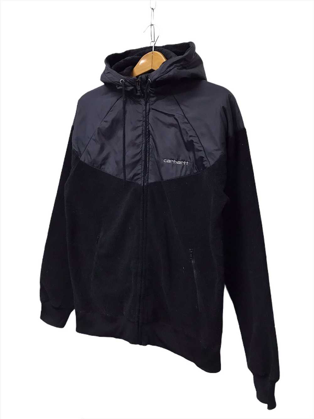 Carhartt Carhatt Fleece Jacket With Hoodie Embroi… - image 2