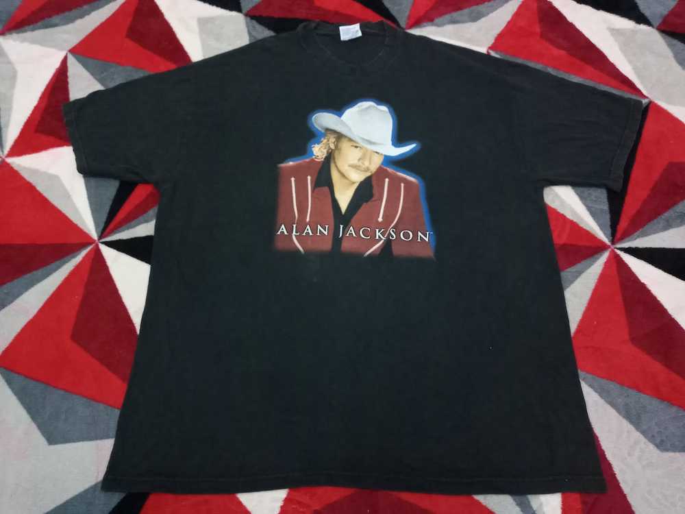 Band Tees × Vintage Vintage Alan Jackson singer t… - image 2