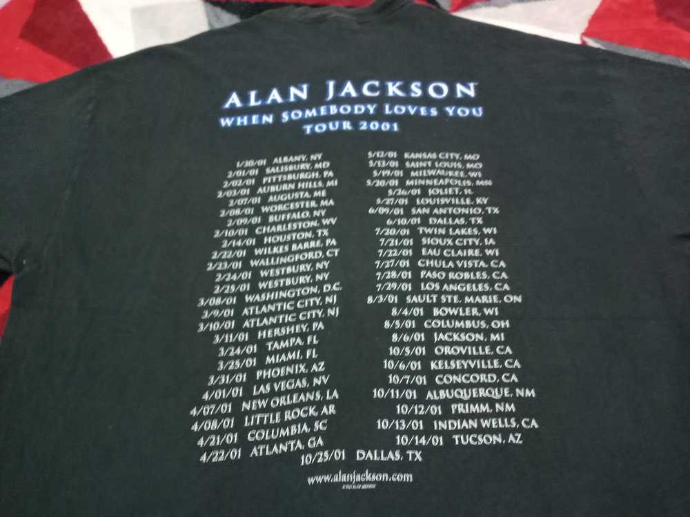 Band Tees × Vintage Vintage Alan Jackson singer t… - image 5