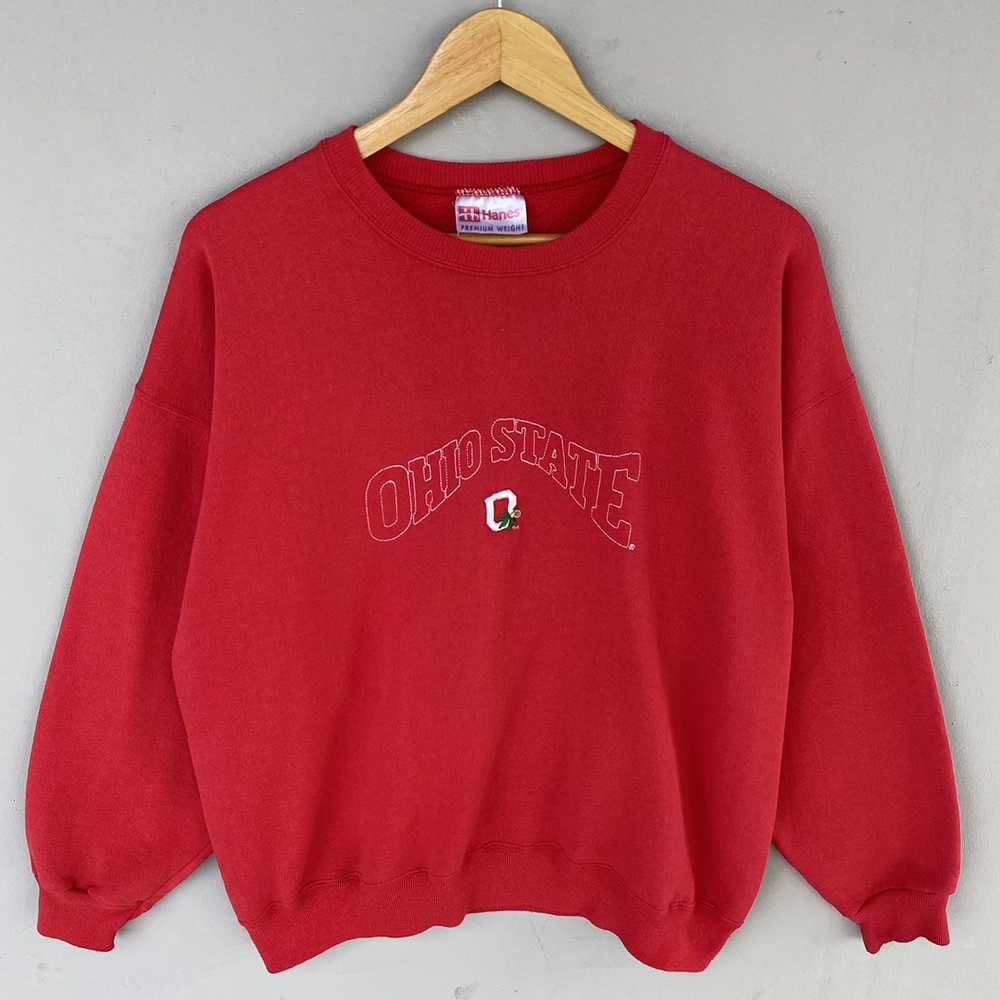 Hanes × Vintage Vintage Hanes Sweatshirt Ohio Sta… - image 1