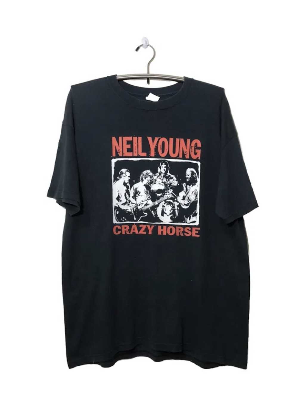 Anvil × Hanes × Tour Tee Vtg Neil Young Crazy Hor… - image 1