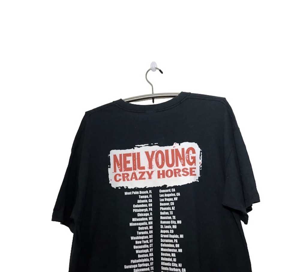 Anvil × Hanes × Tour Tee Vtg Neil Young Crazy Hor… - image 2