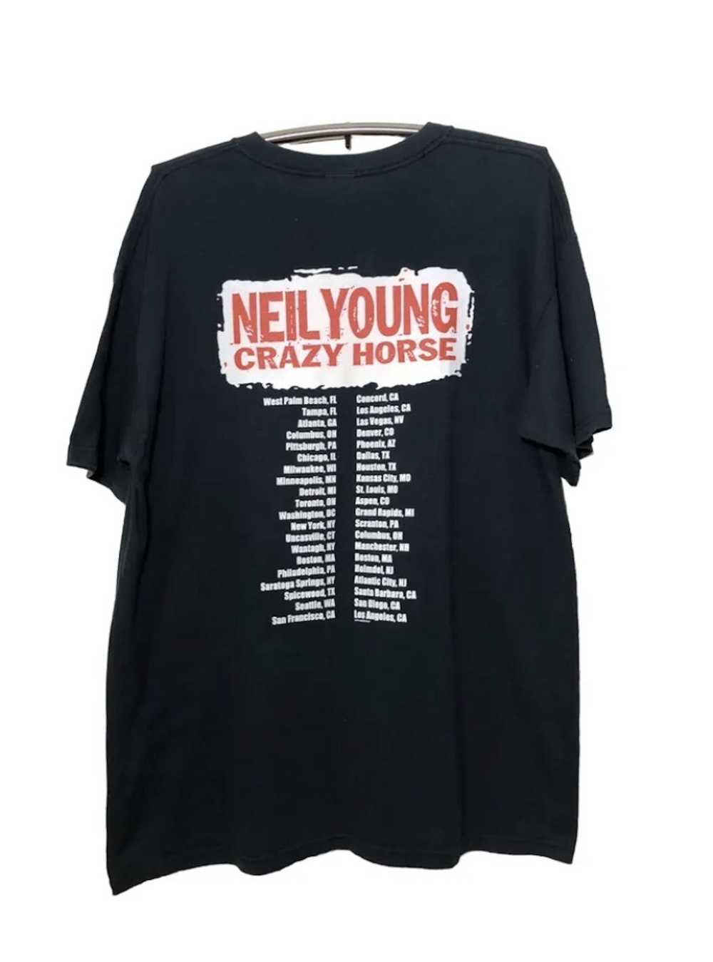 Anvil × Hanes × Tour Tee Vtg Neil Young Crazy Hor… - image 3