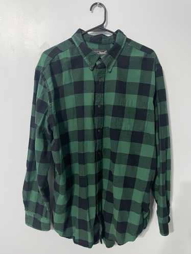 Japanese Brand Green Lightweight Flannel - image 1