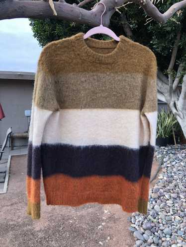 Vintage Striped Mohair Sweater - image 1