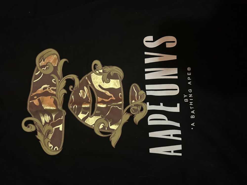 Bape Bape Aape Bathing Ape AAPE UNVS TShirt Black… - image 2