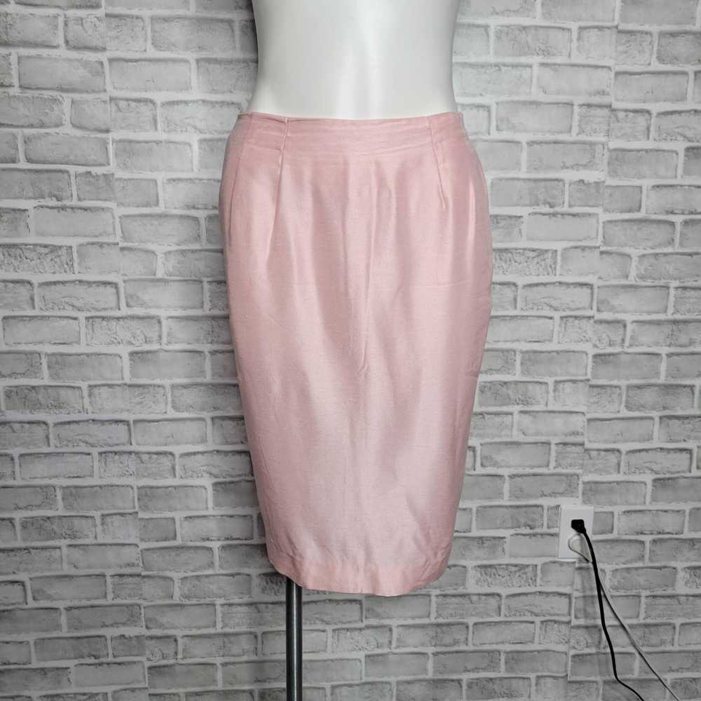 Vintage Vintage 80s Pink & Lace 2 Piece Skirt Set - image 4