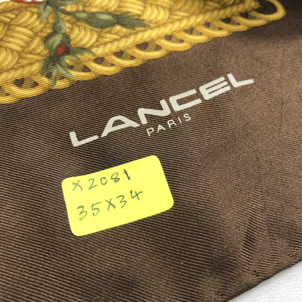 Lancel Vintage Lancel silk Scarf - image 9