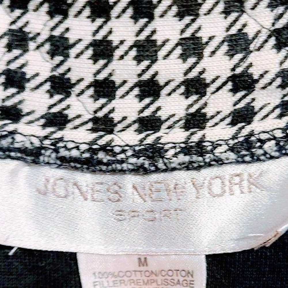 Jones New York Jones NY Med Houndstooth Quilted J… - image 5